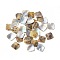 Natural Akoya Shell Pendants, Mother of Pearl Shell, Rhombus Charms, Seashell Color, 19.5~20x19.5~20x1.5~3mm, Hole: 1.5mm