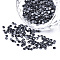 Hotfix Rhinestone, Glass Rhinestone Flat Back Cabochons, Half Round, Jet, SS6, 1.9~2x1mm, about 1440pcs/bag