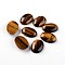 Oval Natural Tiger Eye Cabochons, 30x22x6.8mm