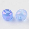 Round Transparent Colors Rainbow Glass Seed Beads X-SEED-A007-3mm-166-2