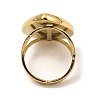 304 Stainless Steel Open Cuff Pad Ring Settings RJEW-Z018-40G-3
