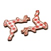 Single Face Christmas Printed Wood Big Pendants WOOD-D025-12-3