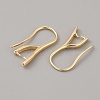 Brass Earring Hooks KK-WH0031-43G-2