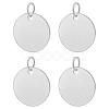 BENECREAT 4Pcs 925 Sterling Silver Charms STER-BC0001-65-1