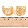 Brass Stud Earrings EJEW-P346-03G-5