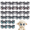 20 Pairs 5 Colors Felt Computerized Embroidery Iron on Sew on Patches PATC-PH0001-98-1