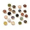 Natural & Synthetic Gemstone Chip Pendants KK-C242-05G-1