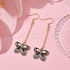 Alloy Enamel Butterfly Dangle Earrings EJEW-JE05604-04-2