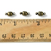 10Pcs Round Brass Magnetic Clasps with Loops KK-FS0001-34AB-5