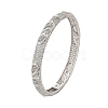 Brass Micro Pave Cubic Zirconia Hinged Bangles for Women BJEW-D313-02P-2