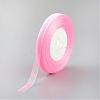 Breast Cancer Pink Awareness Ribbon Making Materials Sheer Organza Ribbon RS12mmY004-1