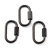PVD Vacuum Plating 304 Stainless Steel Screw Carabiner Lock Charms STAS-H107-04C-B-1