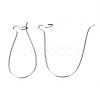 Tarnish Resistant 304 Stainless Steel Hoop Earring Findings STAS-S117-008F-01-3