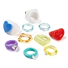 18Pcs Acrylic Finger Rings RJEW-LS0001-01-4