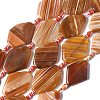Natural Banded Agate/Striped Agate Beads Strands G-G196-A01-02-2