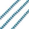 Iron Rhinestone Glass Cup Chain CH-U001-01O-2