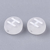 Transparent Frosted Acrylic Beads X-FACR-T002-001-2