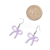 5 Pairs 304 Stainless Steel & Spray Plating Alloy Bowknot Dangle Earrings EJEW-JE06639-4