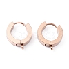 Ion Plating(IP) 304 Stainless Steel Huggie Hoop Earrings Findings STAS-I167-01B-RG-1
