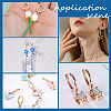 50Pcs Brass Huggie Hoop Earring Findings KK-PH0005-25-5