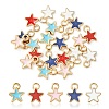20Pcs 5 Styles Alloy Enamel Charms ENAM-YW0002-98-1