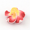 Handmade Polymer Clay 3D Flower Plumeria Beads CLAY-Q192-30mm-08-2