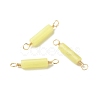 Natural Lemon Jade Connector Charms PALLOY-JF01454-08-1