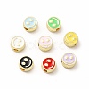 Rack Plating Alloy Enamel Beads FIND-G051-01LG-1