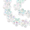 Electroplate Glass Beads Strands X-EGLA-T028-02C-3