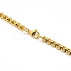 304 Stainless Steel Venetian Chain Necklace Making STAS-A028-N031-4