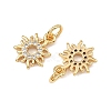 SHEGRACE Brass Clear Cubic Zirconia Charms XGRQ3P150-588G-2
