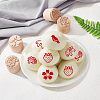 Wood Wax Seal Stamp AJEW-WH0122-014-4