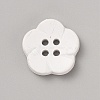 Spray Painted Plastic Buttons FIND-WH0152-394B-10-1