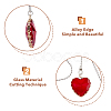Faceted Glass Ceiling Fan Pull Chain Extenders AJEW-PH01446-3