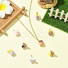 8Pcs 8 Styles Alloy Enamel Pendants ENAM-CJ0007-36-6