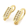 Brass with Cubic Zirconia Earring Hooks X1-KK-Q782-04G-1