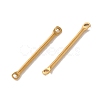 Ion Plating(IP) 304 Stainless Steel Connector Charms X-STAS-Q323-04E-G-2