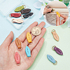 11pcs 11 colors Leather Zipper Pull Tabs DIY-WR0002-25-4