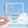 2Pcs Golden Ratio Plastic Fibonacci Composition View Finder AJEW-DR0001-85A-2