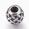 316 Surgical Stainless Steel European Beads STAS-O097-78AS-1