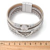 Imitation Leather Multi-Starnd Bracelets BOHO-PW0001-039M-6