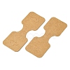 Kraft Paper Fold Over Jewelry Display Cards with Hanging Hole CDIS-YW0001-12-2