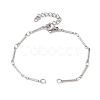 Brass Bar Link Chain Bracelet Making AJEW-JB01219-02-1