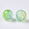 Transparent Crackle Acrylic Beads X-CACR-N002-06-2
