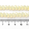 Baking Paint Transparent Glass Beads Strands DGLA-A034-J6MM-D06-4