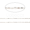 Anti-Tarnish Rhodium Plated 925 Sterling Silver Oval Ball Chains STER-F052-02P-2