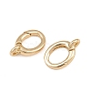 Brass Spring Gate Rings KK-CBAA482-02G-2
