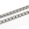 Tarnish Resistant 304 Stainless Steel Box Chains CHS-L001-29-5mm-1