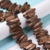 Natural Quartz Crystal Points Beads Strands G-K181-B30-4