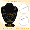 12Pcs 3 Styles 304 Stainless Steel Cable Chain Adjustable Slider Necklaces NJEW-NB0001-36P-2